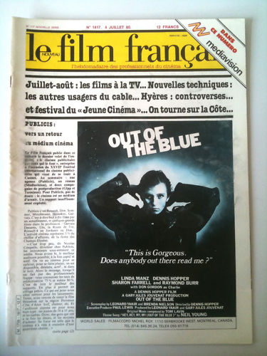 FILM FRANCAIS | LE magazine side cover Issue 1817 4 July 1980