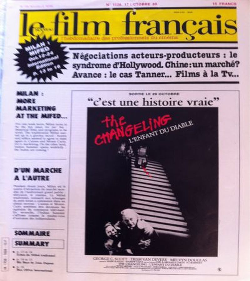 FILM FRANCAIS | LE magazine side cover Issue 1828 17 October 1980