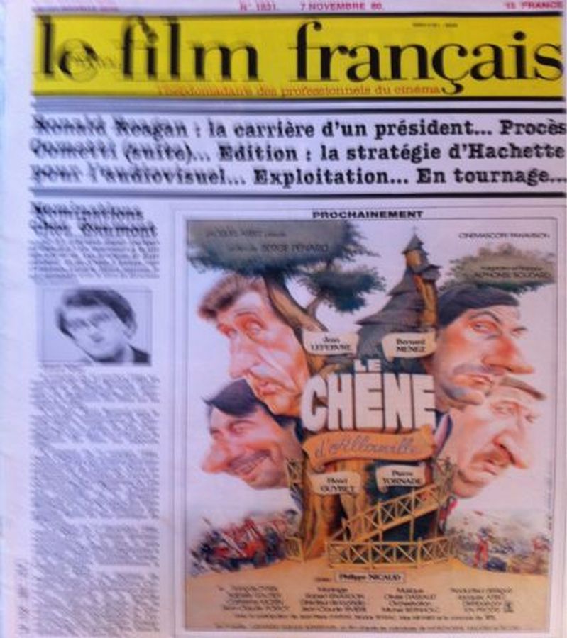 FILM FRANCAIS | LE magazine side cover Issue 1831 7 November 1980
