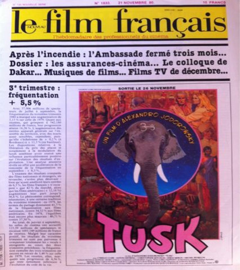 FILM FRANCAIS | LE magazine side cover Issue 1833 21 November 1980
