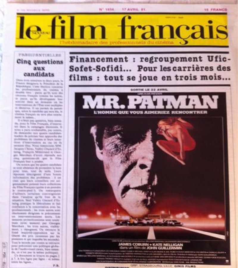 FILM FRANCAIS | LE magazine side cover Issue 1854 17 April 1981