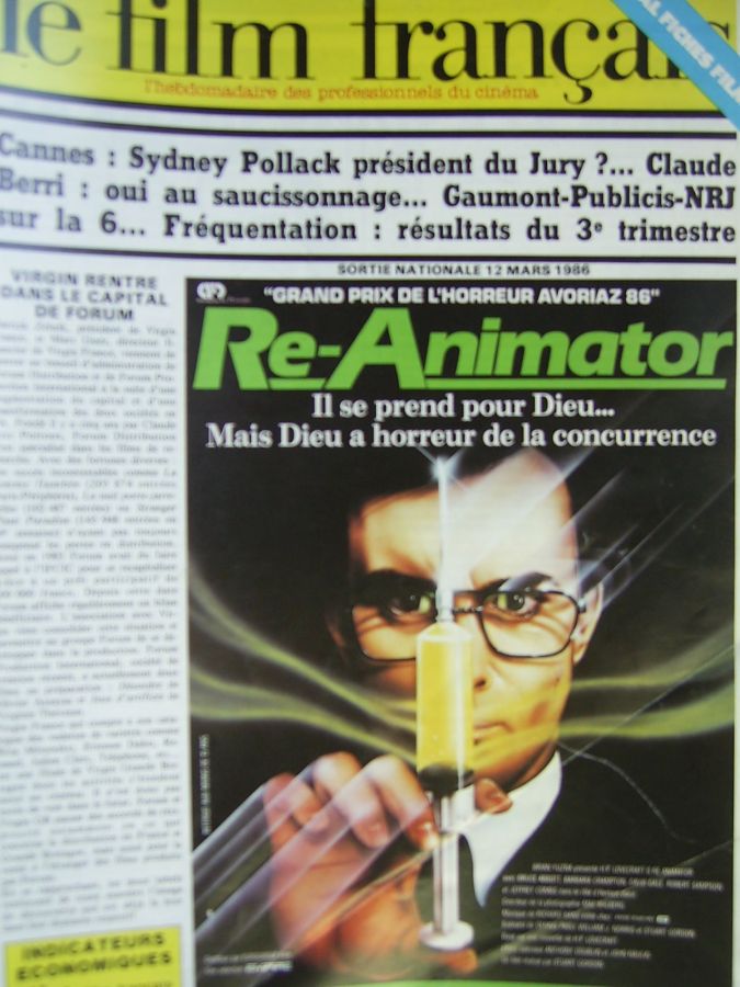 FILM FRANCAIS | LE magazine side cover Issue 2074 31 January 1986