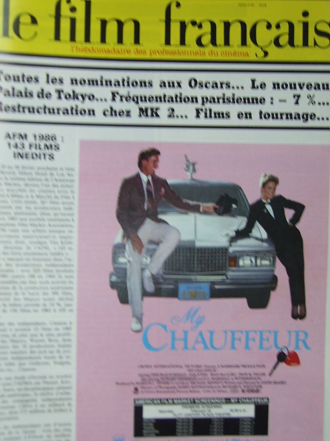 FILM FRANCAIS | LE magazine side cover Issue 2076 14 February 1986