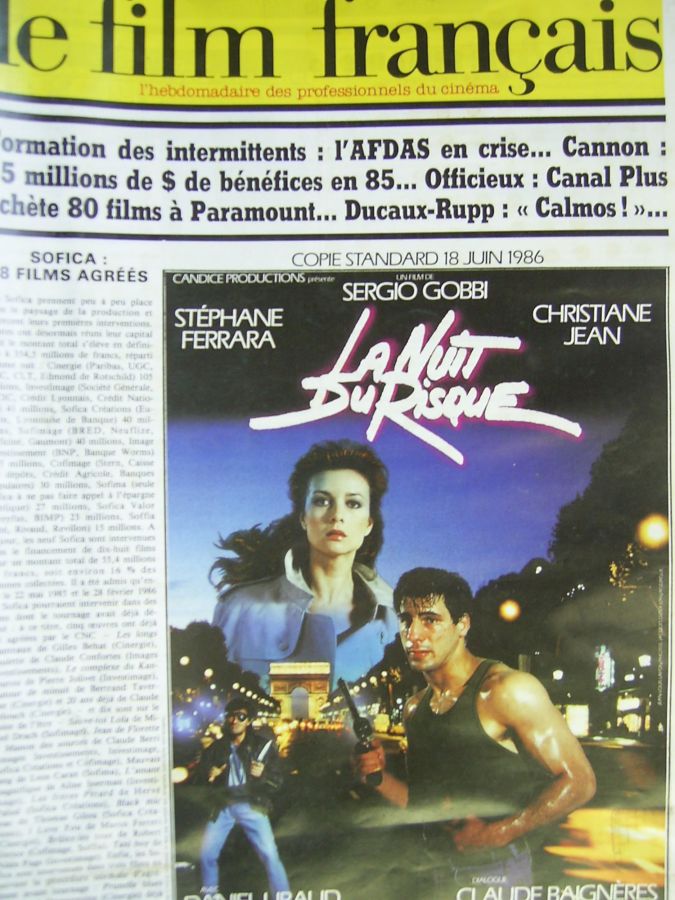 FILM FRANCAIS | LE magazine side cover Issue 2081 21 March 1986