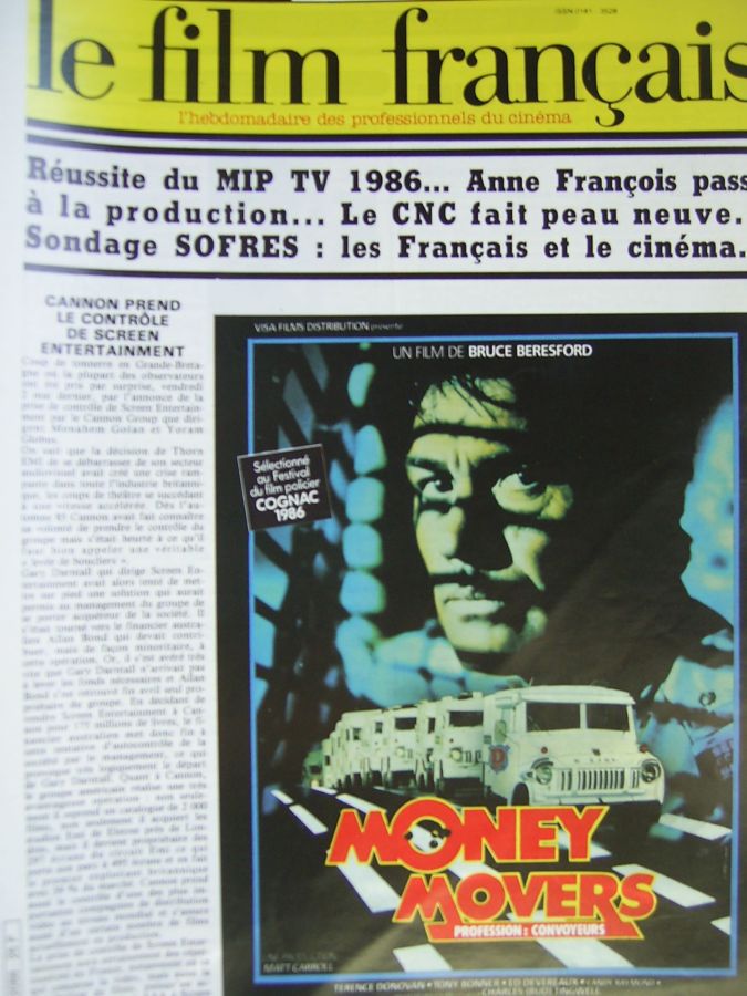 FILM FRANCAIS | LE magazine side cover Issue 2088 9 May 1986