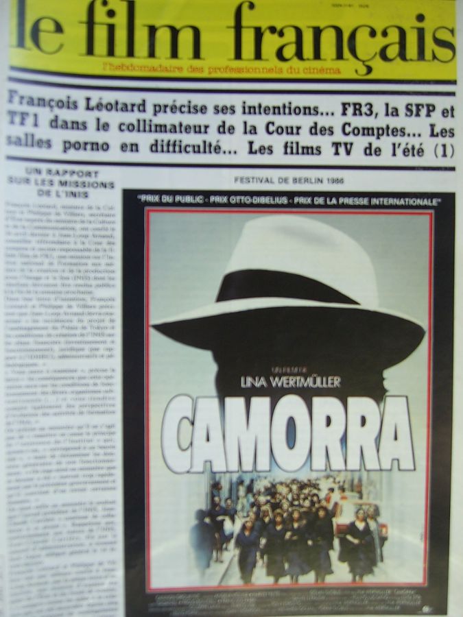 FILM FRANCAIS | LE magazine side cover Issue 2092 6 June 1986