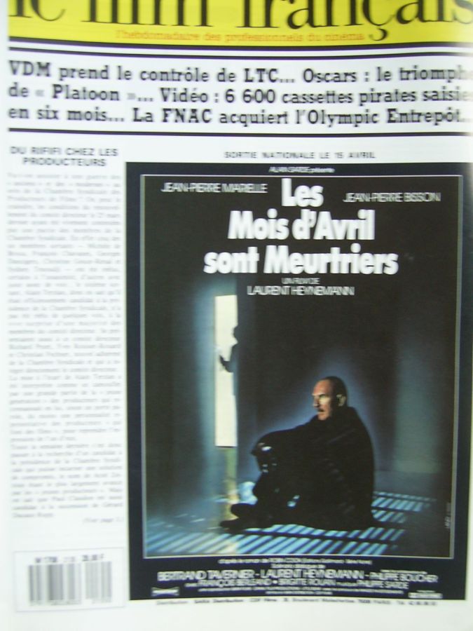 FILM FRANCAIS | LE magazine side cover Issue 2135 3 April 1987