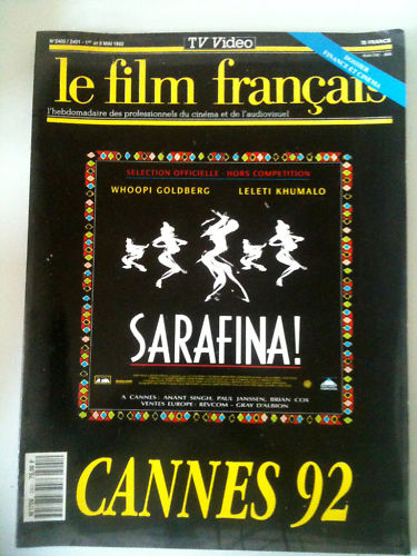 FILM FRANCAIS | LE magazine side cover Issue 2400 1 May 1992