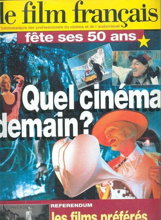 FILM FRANCAIS | LE magazine side cover December 1994
