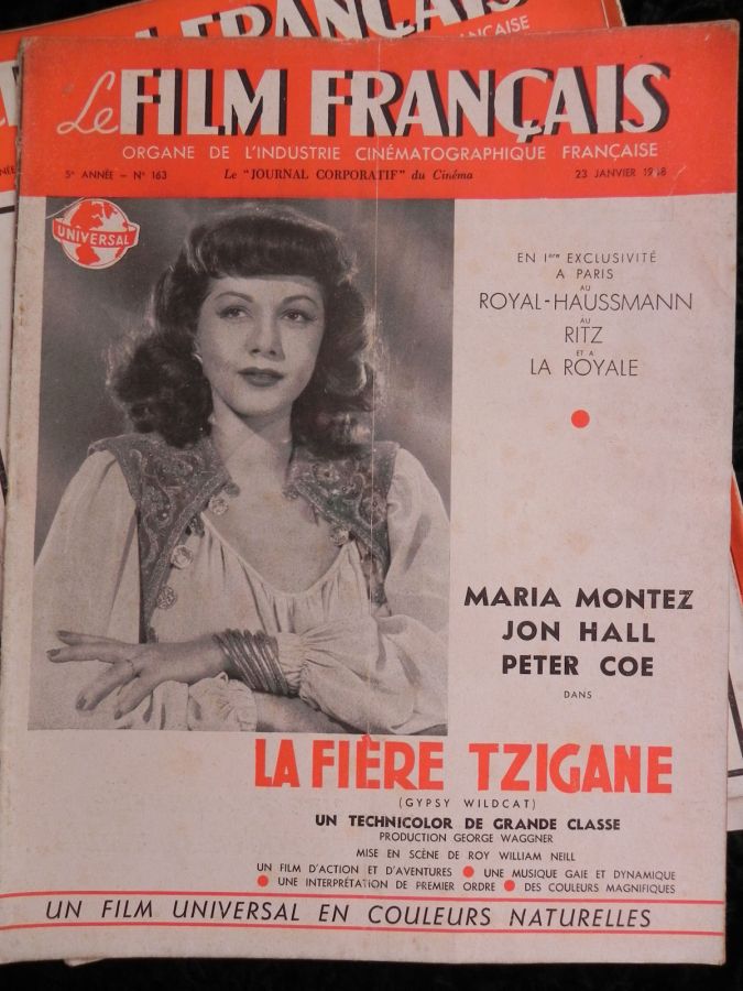 FILM FRANCAIS | LE magazine side cover Issue 163 23 January 1948