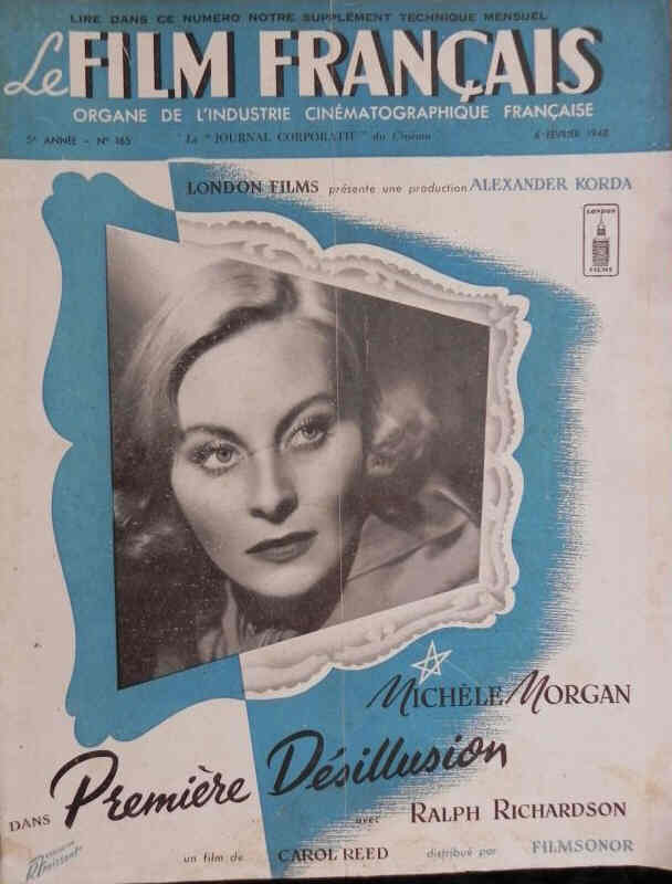 FILM FRANCAIS | LE magazine side cover Issue 165 6 February 1948
