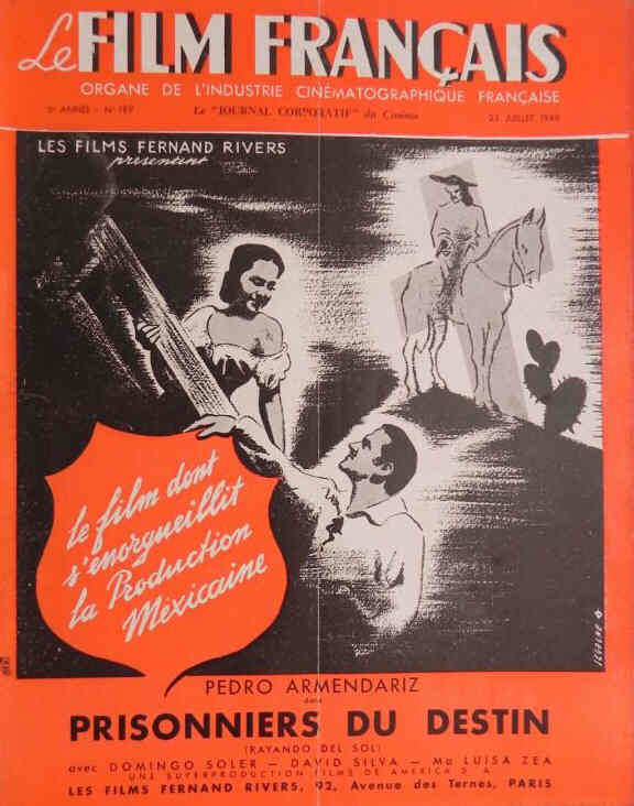 FILM FRANCAIS | LE magazine side cover Issue 189 23 July 1948