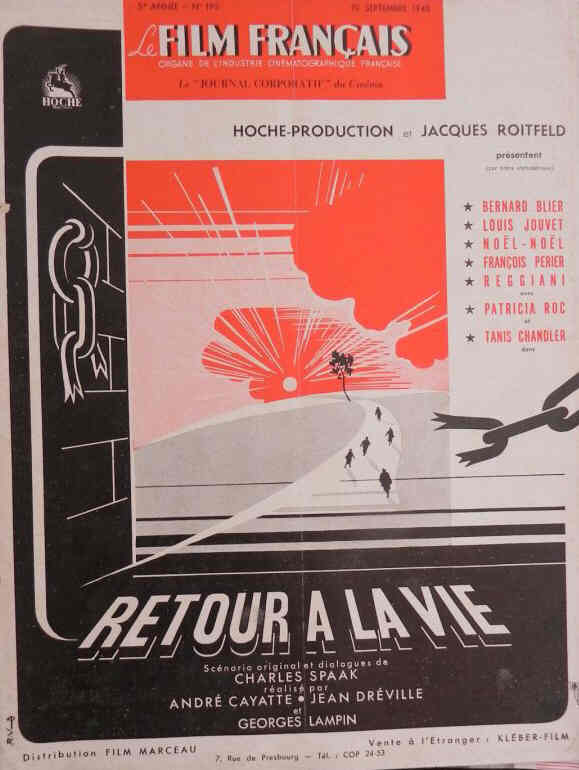 FILM FRANCAIS | LE magazine side cover Issue 195 10 September 1948