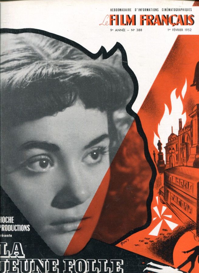 FILM FRANCAIS | LE magazine side cover Issue 388 1 February 1952
