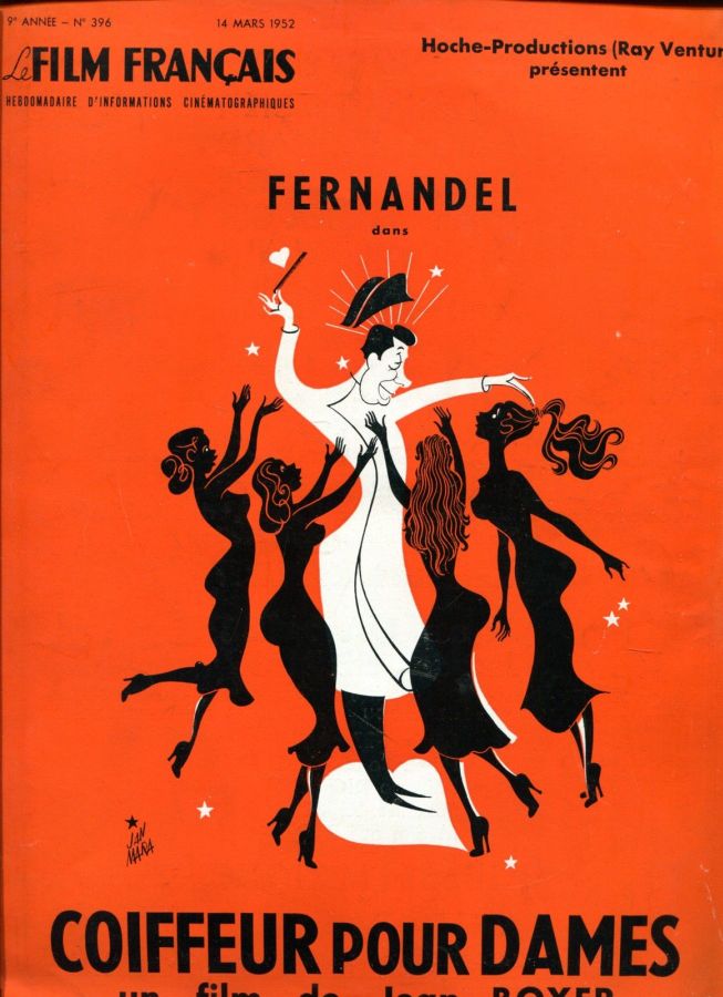 FILM FRANCAIS | LE magazine side cover Issue 396 14 March 1952