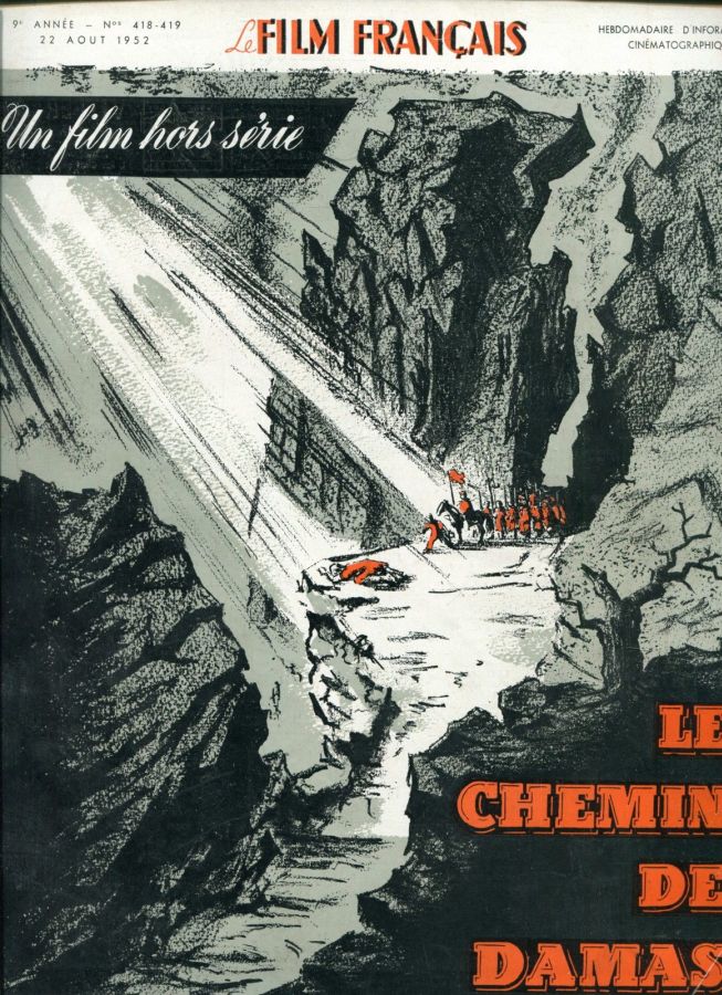 FILM FRANCAIS | LE magazine side cover Issue 418/9 22 August 1952