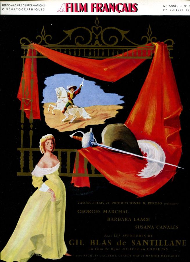 FILM FRANCAIS | LE magazine side cover Issue 577 1 July 1955
