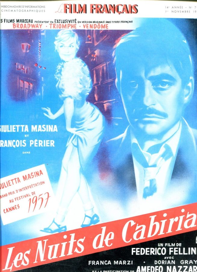 FILM FRANCAIS | LE magazine side cover Issue 700 1 November 1957