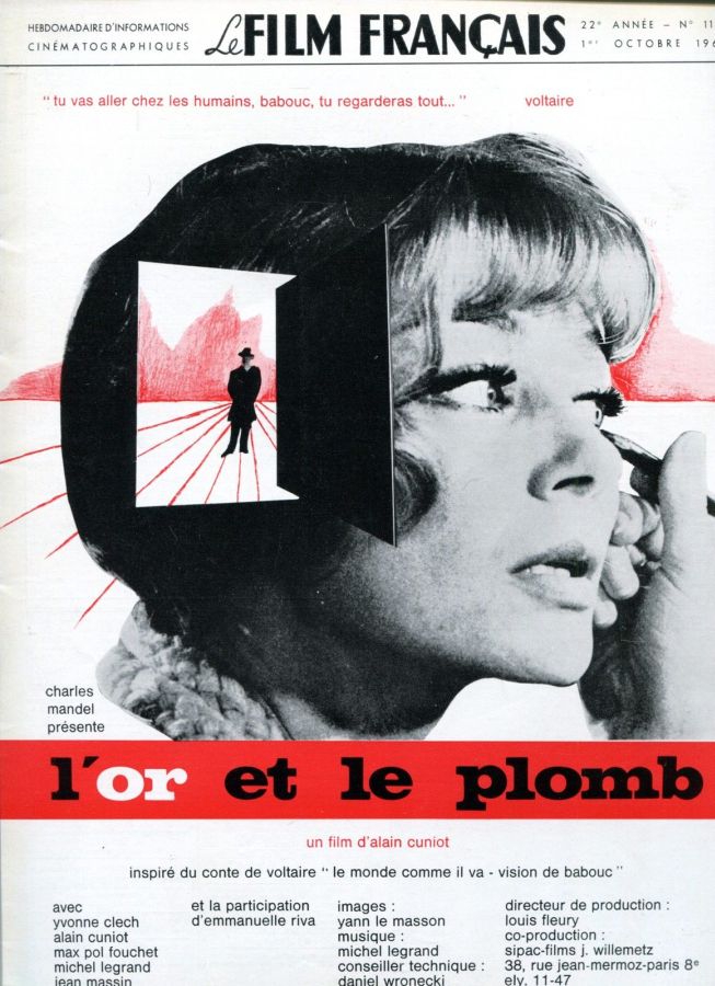 FILM FRANCAIS | LE magazine side cover Issue 1112 1 October 1965