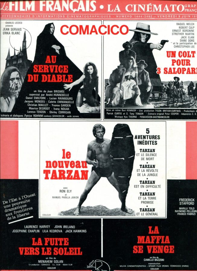 FILM FRANCAIS | LE magazine side cover Issue 1444 9 June 1972