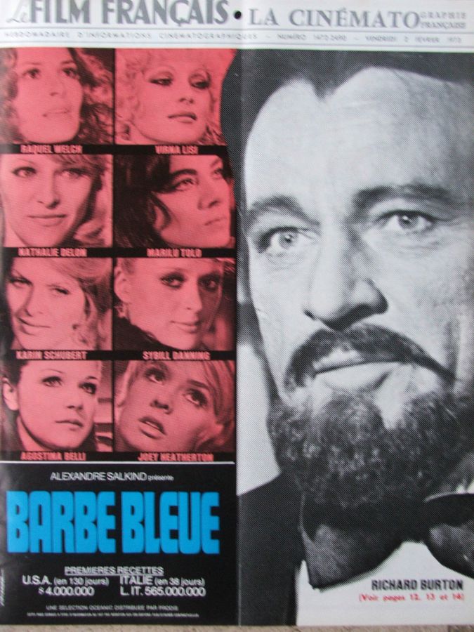 FILM FRANCAIS | LE magazine side cover Issue 1472 2 February 1973
