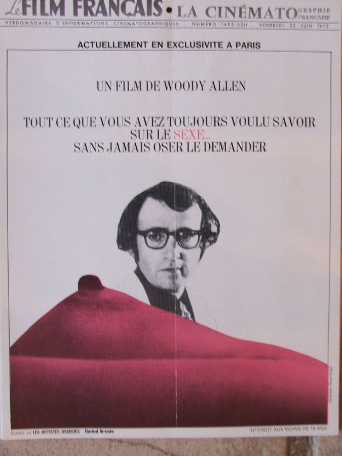 FILM FRANCAIS | LE magazine side cover Issue 1493 22 June 1973