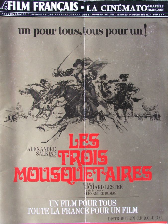 FILM FRANCAIS | LE magazine side cover Issue 1511 14 December 1973