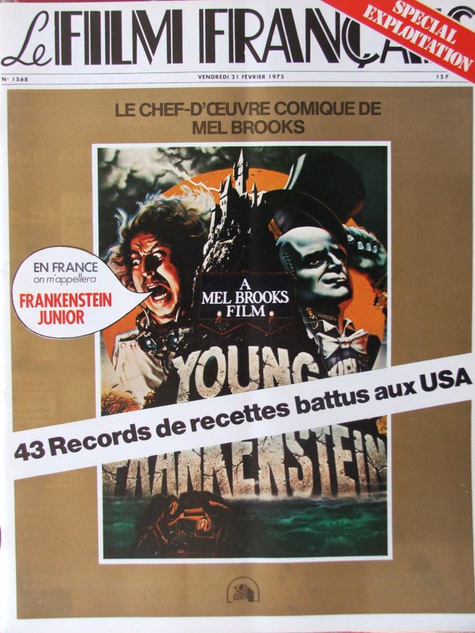 FILM FRANCAIS | LE magazine side cover Issue 1568 21 February 1975