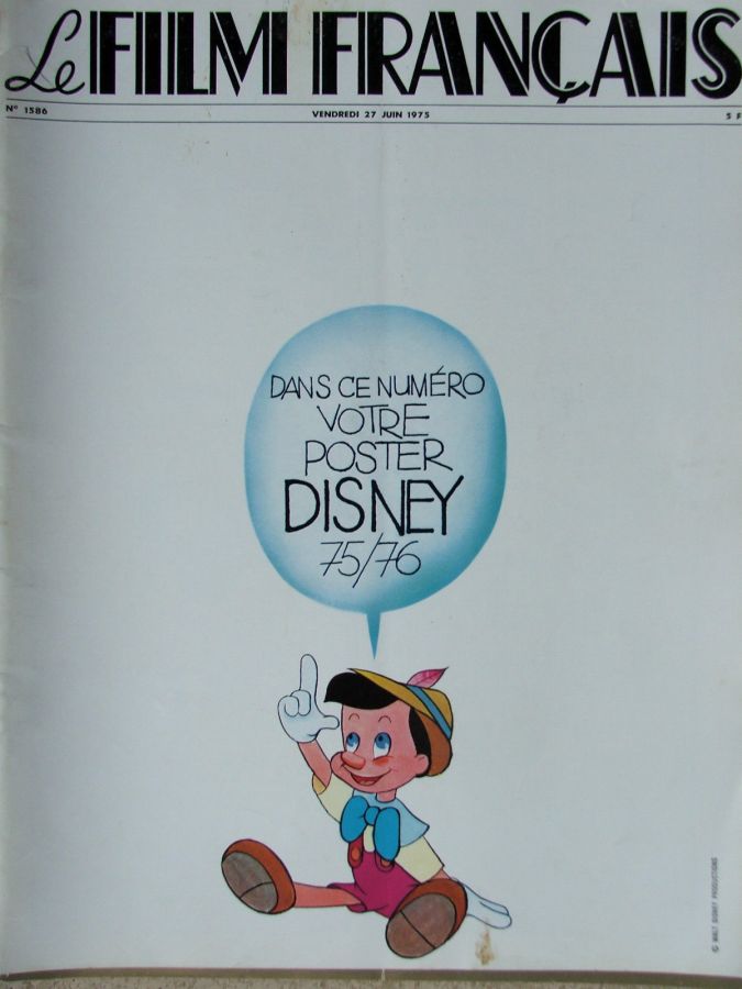 FILM FRANCAIS | LE magazine side cover Issue 1586 27 June 1975
