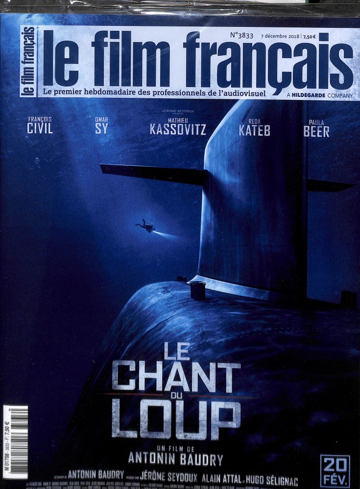 FILM FRANCAIS | LE magazine side cover Issue 3833 8 December 2018
