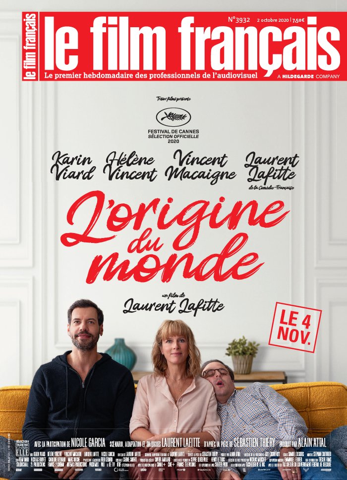 FILM FRANCAIS | LE magazine side cover Issue 3932 2 October 2020