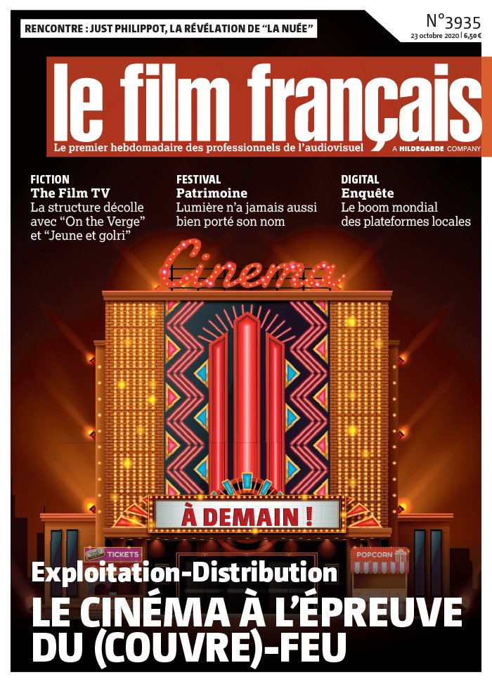 FILM FRANCAIS | LE magazine side cover Issue 3935 23 October 2020