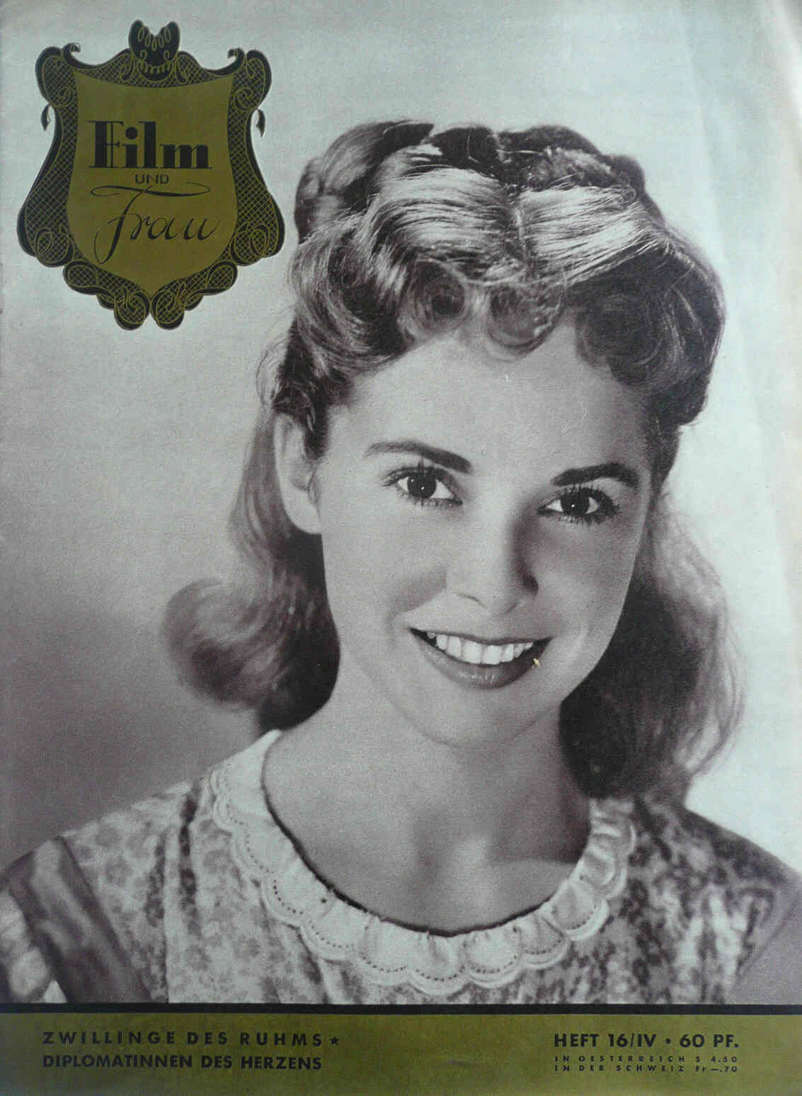 FILM UND FRAU magazine side cover Issue 16 3 August 1952