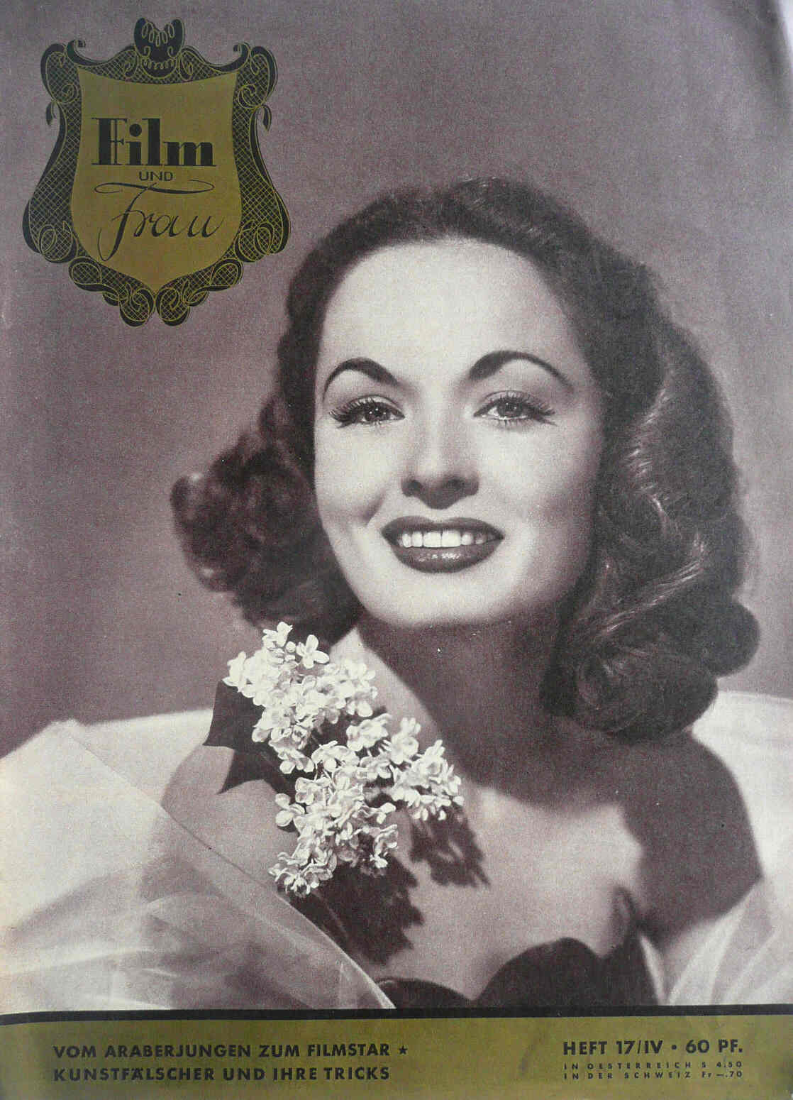 FILM UND FRAU magazine side cover Issue 17 13 August 1952