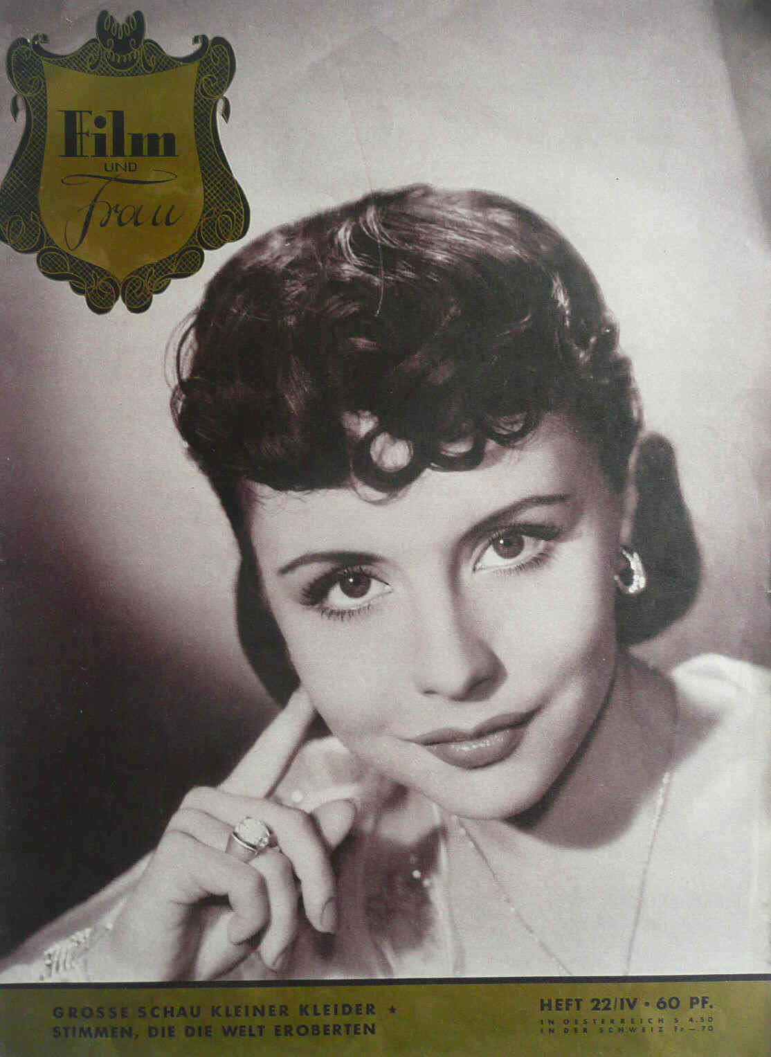 FILM UND FRAU magazine side cover Issue 22 24 October 1952