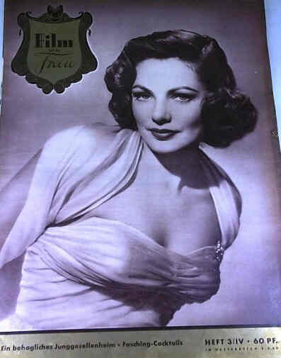 FILM UND FRAU magazine side cover Issue 3  1952