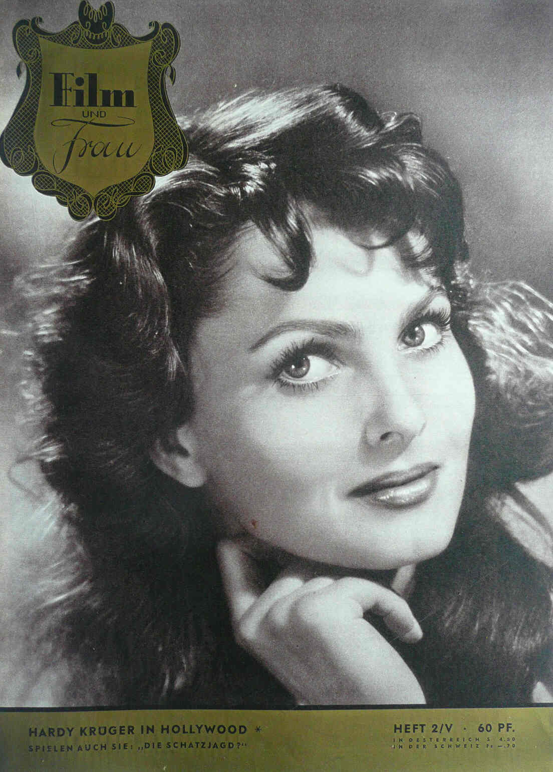 FILM UND FRAU magazine side cover Issue 2 20 January 1953