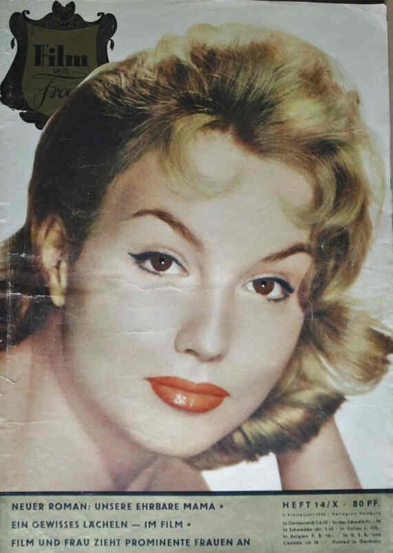 FILM UND FRAU magazine side cover Issue 14  1953