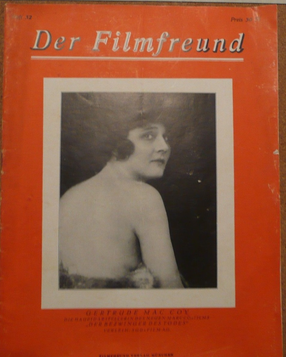FILMFREUND | DER magazine side cover Issue 32  1925