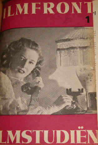 FILMFRONT magazine side cover Issue 1  1950
