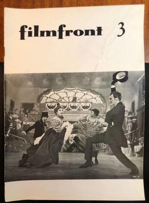 FILMFRONT (Nl) magazine side cover Issue 3   1953