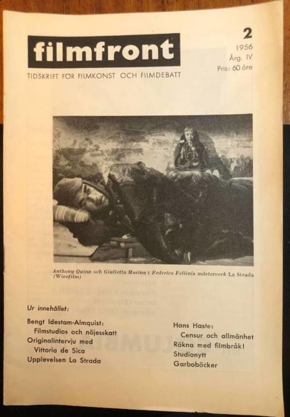 FILMFRONT (Nl) magazine side cover Issue 2   1956