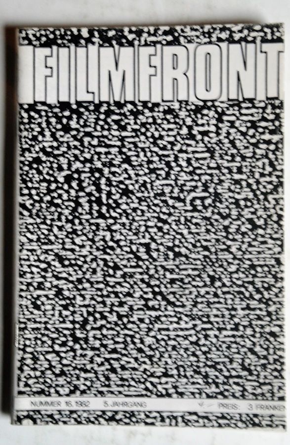 FILMFRONT (Ch) magazine side cover Issue 16   1982