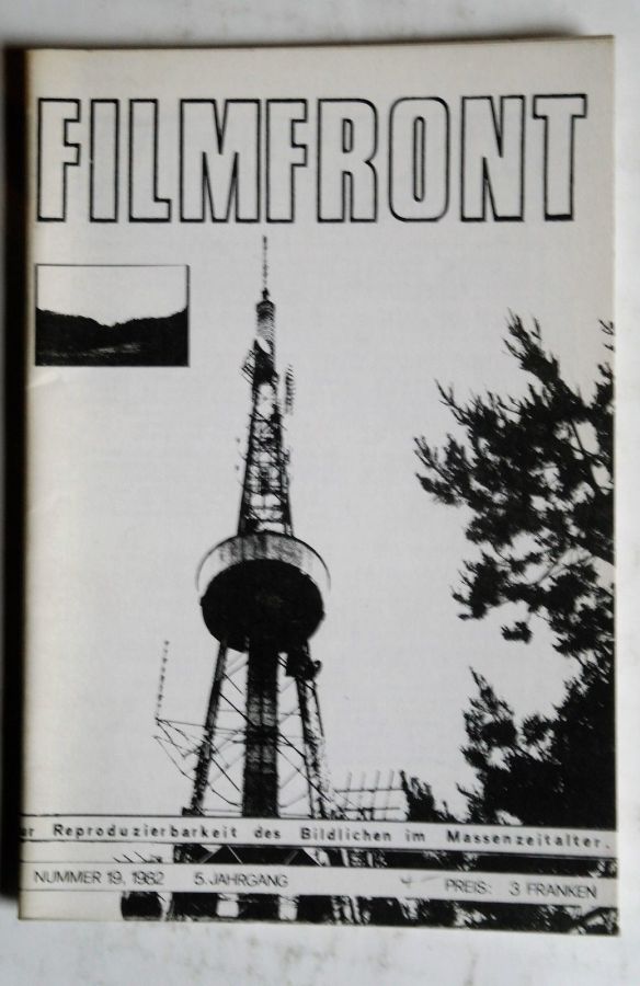 FILMFRONT (Ch) magazine side cover Issue 19   1982