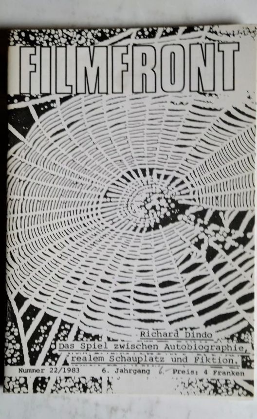 FILMFRONT (Ch) magazine side cover Issue 22   1983