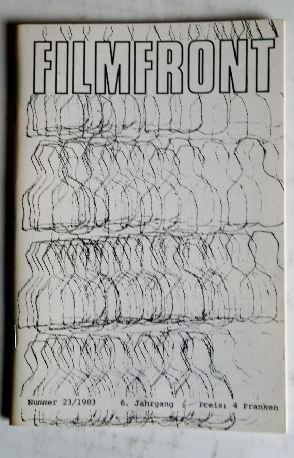 FILMFRONT (Ch) magazine side cover Issue 23   1983