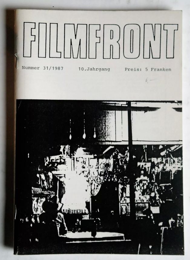 FILMFRONT (Ch) magazine side cover Issue 31   1987