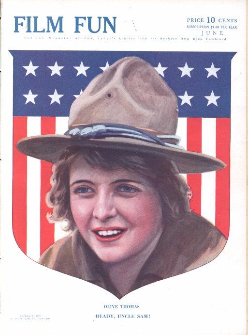 FILM FUN magazine side cover Issue 24 June 1917