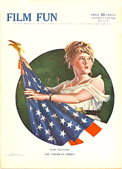 FILM FUN magazine side cover Issue 25 July 1917