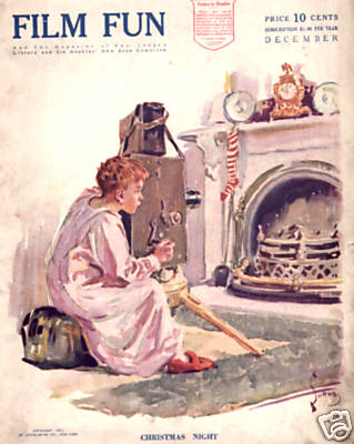 FILM FUN magazine side cover Issue 30 December 1917